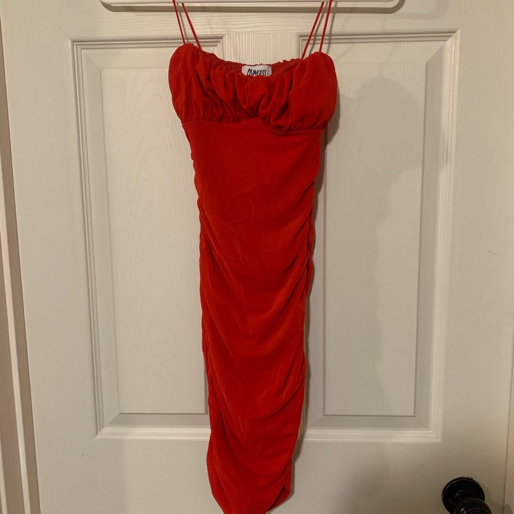 Red Princess Polly Mini Dress ✨